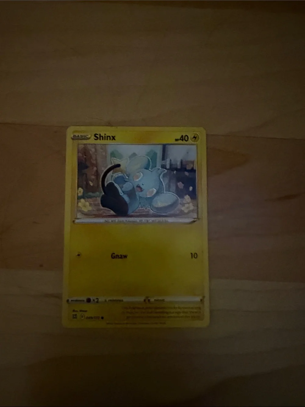 Pokemon Shinx Trading Card – Yellow